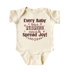 Inspirational Baby Bodysuit: &quot;Every Baby Has a Purpose&quot; - Faith-Based Gift