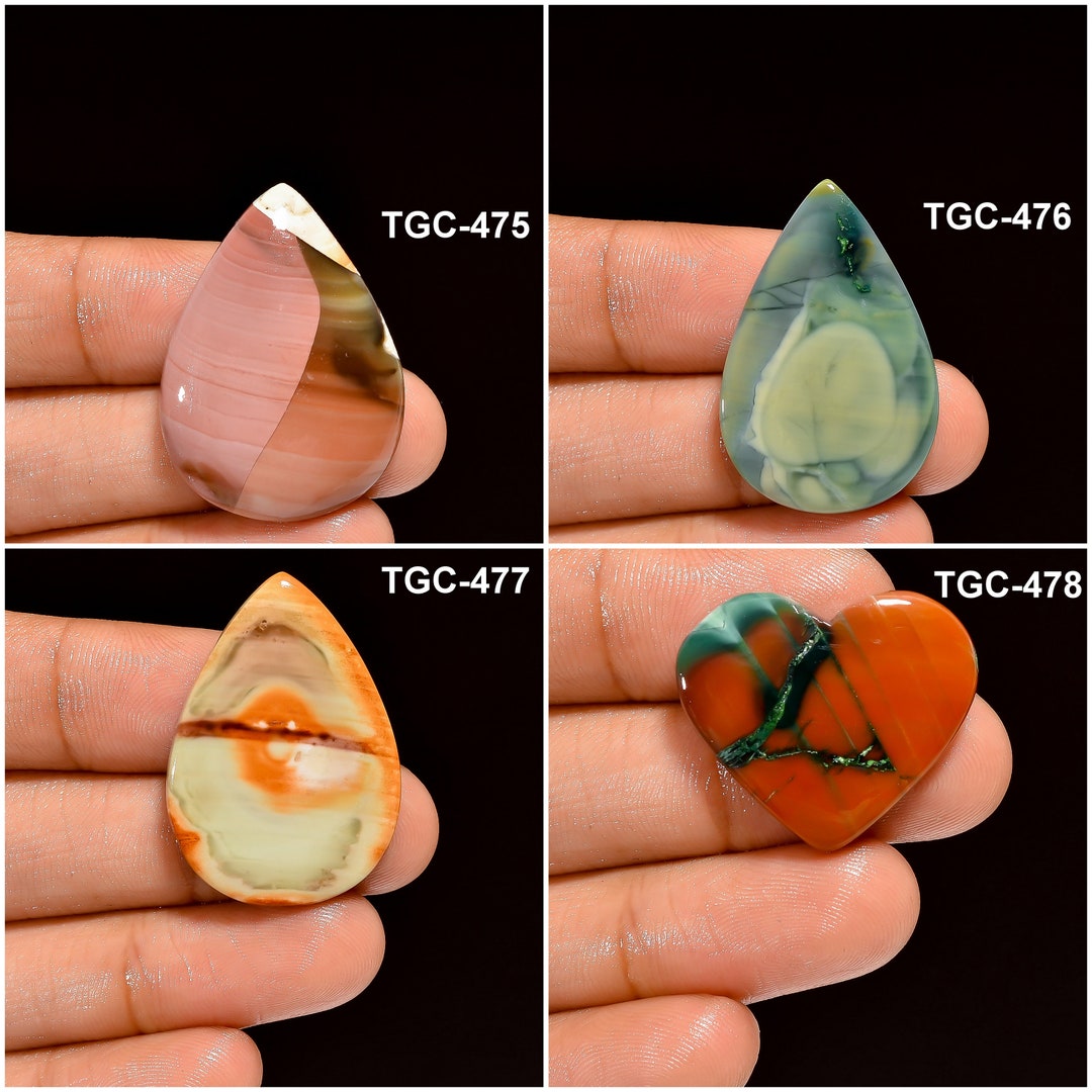 Imperial Jasper Gemstone High Quality Imperial Jasper Stone Flat Back