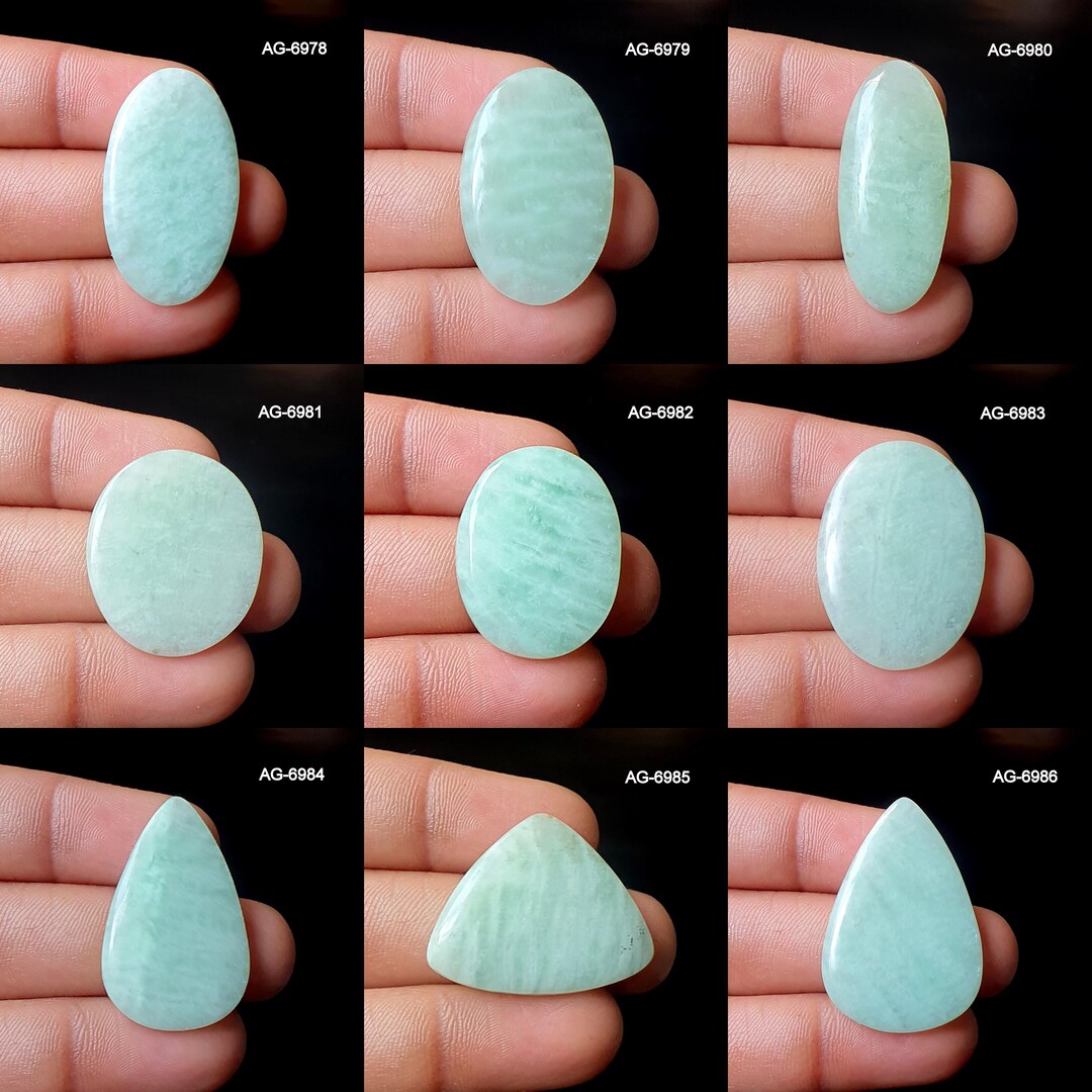Amazonite Gemstone - Natural Amazonite Stone - Blue Flashy Amazonite ...