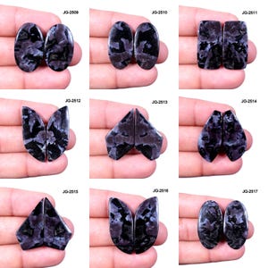 Gabbro Jasper Pair Stone - Natural Gabbro Jasper Earring Pair - Matching Gabbro Jasper Pair Cabochon Gabbro Jasper Pair For Jewelry Making