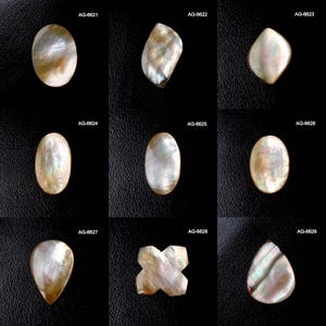 Mother Of Pearl Cabochon - Natural Mother Of Pearl Gemstone - High Quality Mother Of Pearl Stone - Flat Back Narce Mother Of Pearl Crystal