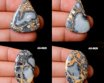 Maligano Jaspis - Hochwertiger Maligano Jaspis Edelstein - Flachrücken Maligano Jaspis Cabochon Maligano Jaspis Kristall für die Schmuckherstellung