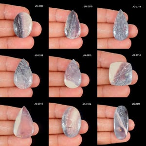 Fijne porseleinen jaspis - natuurlijke porseleinen jaspis edelsteen - porseleinen jaspis cabochon met platte achterkant