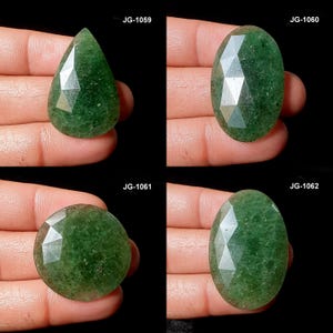 Green Strawberry Quartz - Faceted Strawberry Quartz Gemstone - Strawberry Quartz Faceted Stone - Rose Cut Strawberry Quartz Crystal Stone