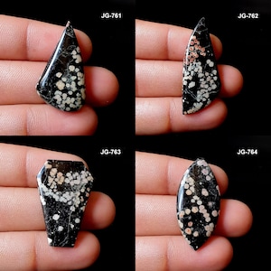 Kracher Obsidian - Natürlicher Kracher Obsidian Edelstein - Flat Back Kracher Obsidian Cabochon Kracher Obsidian Für Schmuck