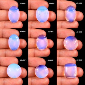 Opalite Stone - Blue Opalite Gemstone - High Quality Opalite Stone - Flatback Opalite Cabochon Opalite Loose Gemstone For Jewelry Making