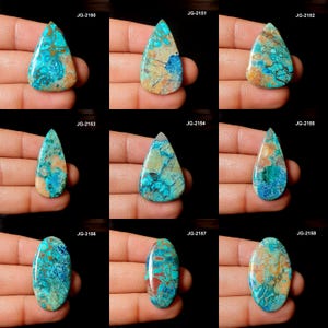 Shattuckite Cabochon - High Quality Shattuckite Gemstone - Natural Shattuckite Stone - Flat Back Shattuckite Cabochon Shattuckite Crystals