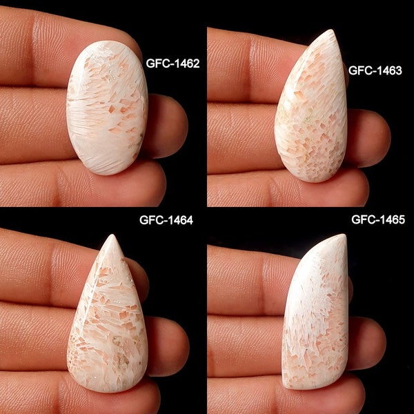 Lovely Pink Scholarsite Cabochon - Natural Pink Scholarsite Gemstone - High Quality Scholarsite Stone, Scholarsite Cabochon Crystal Cabs