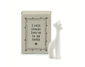 I Will Always Look Up To My Daddy | Ceramic Giraffe | Cracker Filler | Mini Gift
