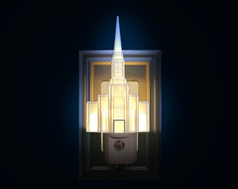 Lisbon Portugal Temple Night Light (Plug-in, LED)