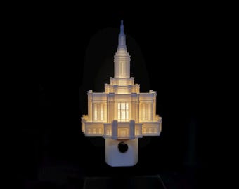 Pocatello Idaho Temple Night Light