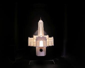 Modesto California Temple Night Light Decoration, LDS Gift