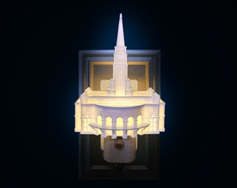 Recife Brazil Temple Night Light (Outlet, Plug-in, LED Light, LDS Gift)