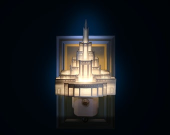 Phoenix Arizona LDS Temple Night Light (Plug-in, LED)