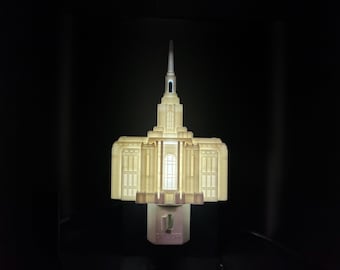 Red Cliffs Utah Temple Night Light (Plug-in, LED)