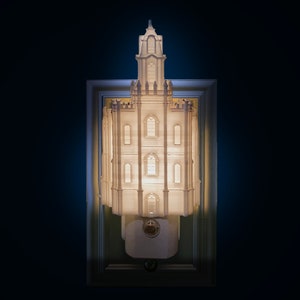 Manti Utah Temple Night Light