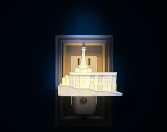 Caracas Venezuela Temple Night Light: LDS Gift (Plug-in, LED)