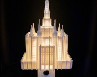 Bangkok Thailand Temple Night Light: LDS Gift (Plug-in, LED)
