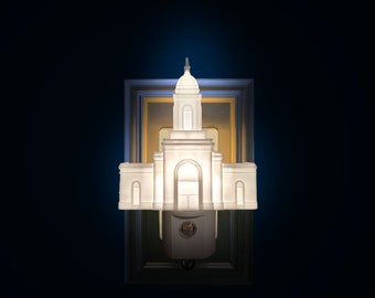 San Juan Puerto Rico LDS Temple Night Light: LDS Gift (Plug-in, LED)