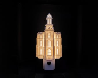 Logan Utah Temple Night Light