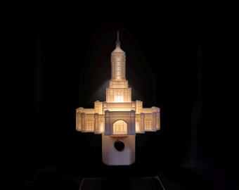 Willamette Valley Oregon Temple Night Light Decoration, LDS Gift