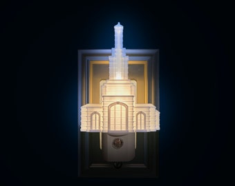 Monterrey Mexico LDS Temple Night Light (Plug-in, LED)