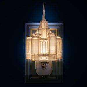 Kyiv Ukraine Temple Night Light: LDS Gift (Plug-in, LED)