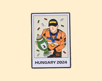 Oscar Piastri F1 Hungary 2024 Mclaren Soft Enamel Pin