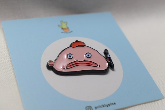 Blobfish Meme Paintbrush Soft Enamel Pin -  Israel