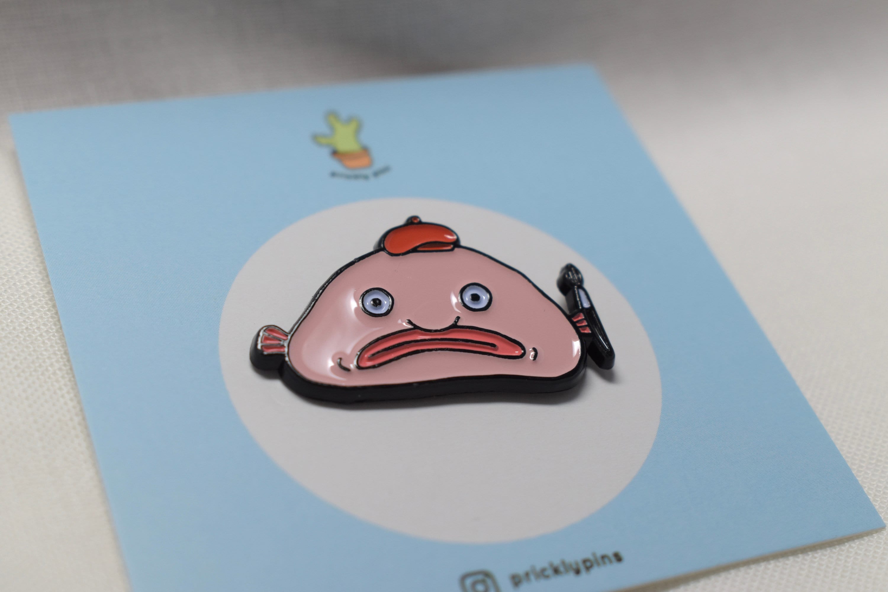 Happy Healthy Blobfish Enamel Pin!