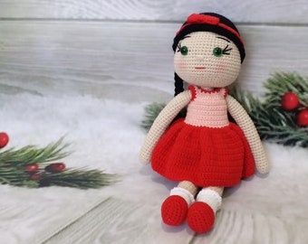 AMIGURUMI DOLL FINISHED, Crochet Doll For Sale, Baby Doll Amigurumi, Toy Handmade, Gift For Girl Age 4, Crochet Toy, Doll Toy, Fashion Doll