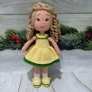 KNITTED DOLL, Knitted Toys, Crochet Doll, Amigurumi Doll, Toddler Doll, Knit Doll, Soft Doll, Kids Doll, Doll Amigurumi, Handmade Toys, Doll