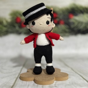 HANDMADE CROCHET MICHAEL Jackson Doll, Michael Jackson Stuffed Doll, King of Pop Collectible Doll, Perfect Mj Birthday Gift, Fan Gifts