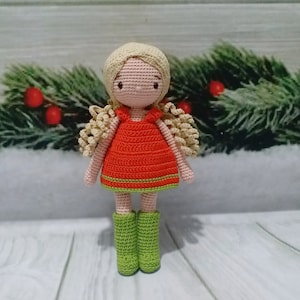 CUSTOM CROCHET DOLL, One Year Old Girl Gift, Crochet Amigurumis, Crochet Doll Girl, Cute Doll, Amigurumi Doll, Handmade Doll, Amigurumi Doll