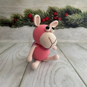 HANDMADE PINK PLUSH Lamb, Soft and Cuddly Sheep Toy, Ideal Baby Gift, Unique Nursery Decor, Perfect for Baby Showers and Kids&#39; Playtime
