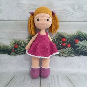 CROCHET DOLL PATTERN, Amigurumi Doll Pattern with Clothes, Baby Doll Crochet Pattern, Unique Handmade Doll Design, Perfect Craft Project