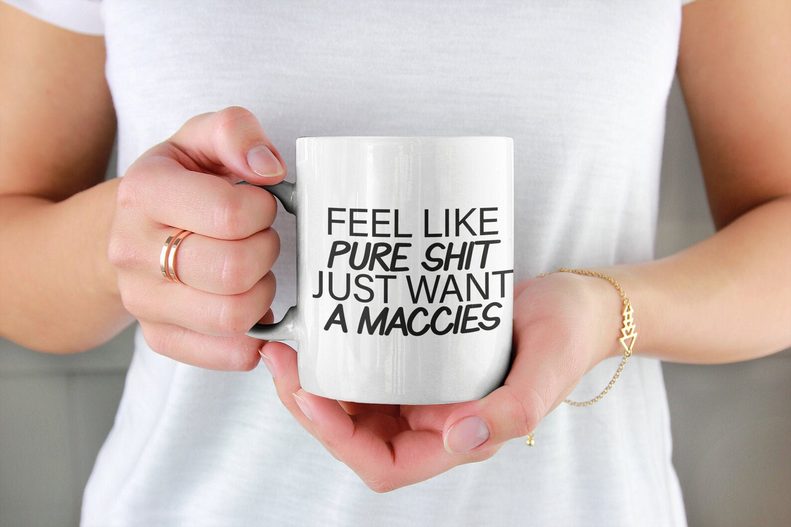 Feel Like Pure Shit Just Want Maccies Meme Mug Funny Etsy France