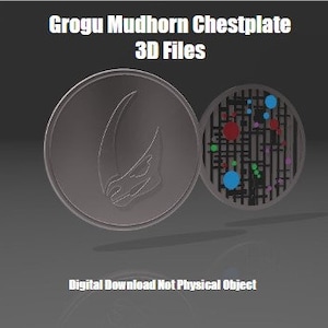 Grogu&#39;s Chestplate/Beskar Armor Piece 3D files(3mf)