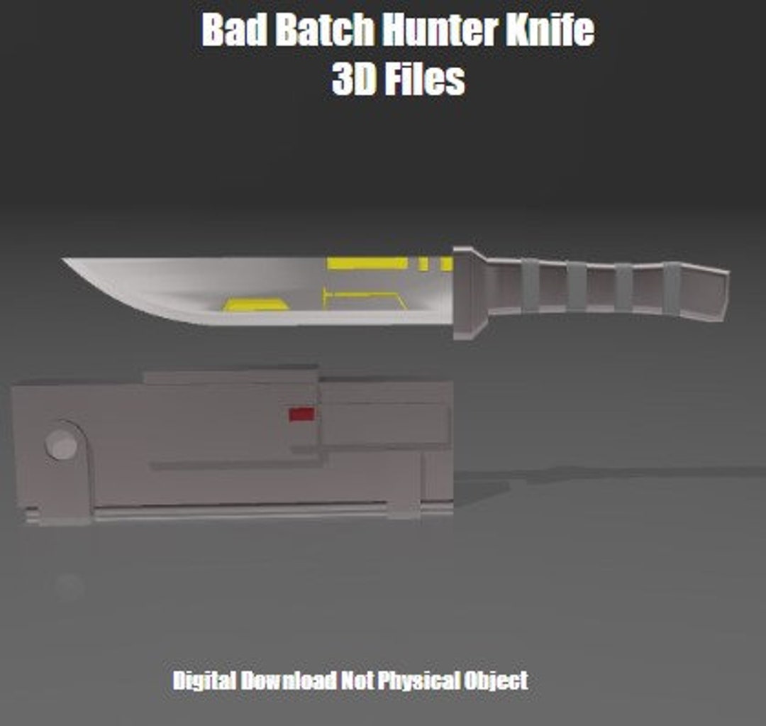 BB Hunter Knife 3D Files3mf Etsy