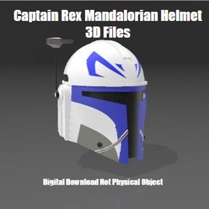 Captain Rex Inspired Mandalorian Helmet 3D files(3mf)
