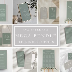 Sage Wedding Sign Templates Find Your Seat Sign Template Wedding