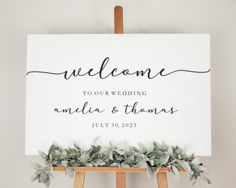 Personalized Wedding Welcome Sign SVG: DIY Cutting File (Digital Download)