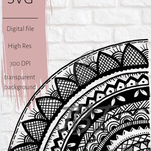 Mandala svg, mandala png, mandalas svg png, circut silhoutte, flower svg png, mandala art, transparent background black and white zentangled