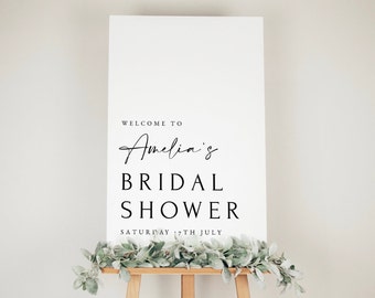 Minimalist Bridal Shower Welcome Sign SVG: Printable Party Decor