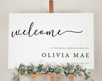 Modern Calligraphy Bridal Shower Welcome Sign SVG (Digital Download)