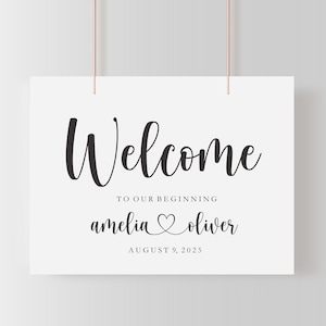 Personalized Wedding Welcome Sign SVG: Elegant Script (Digital File)