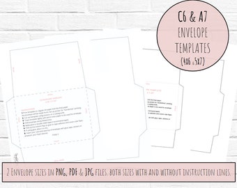 C6 A7 Envelope Template: Printable Envelope Pattern (PDF, JPG, PNG)