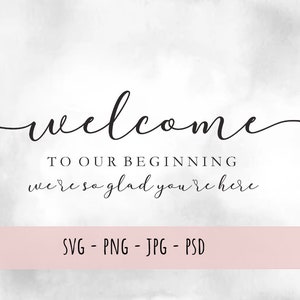 Wedding Welcome Sign SVG: Find Your Seat, Seating Chart (Digital Files)