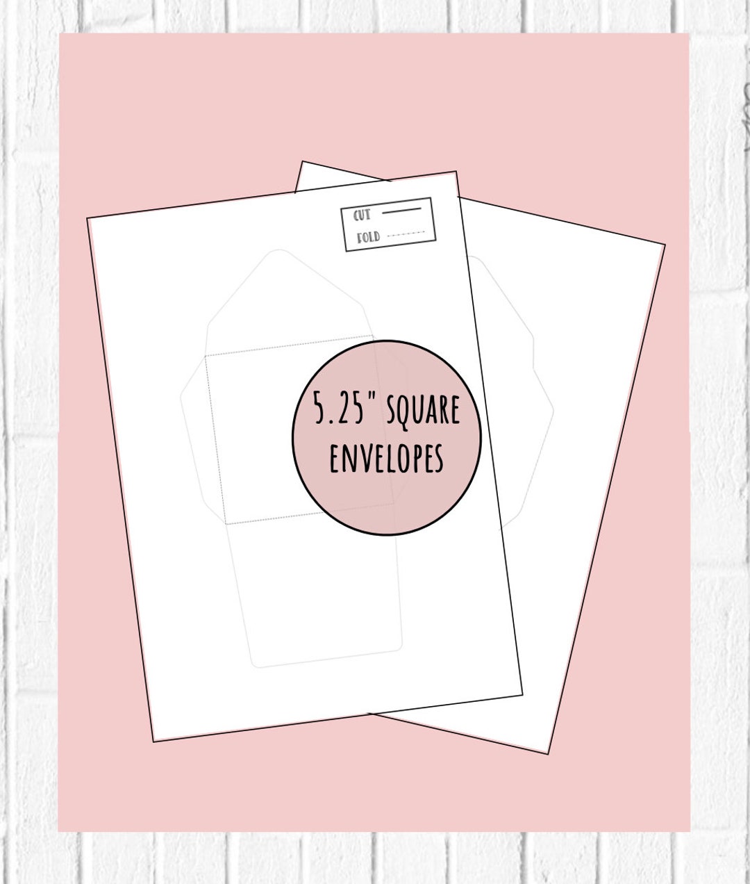 Square Envelope Templates Instant Download Envelope Template Etsy
