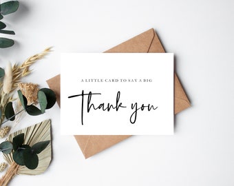 Printable Thank You Card: A6 All Occasion Note (Digital Download)